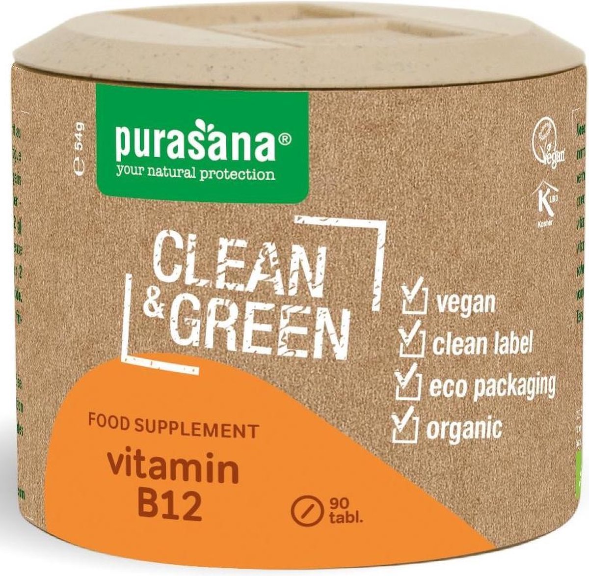 Purasana Clean & Green Vitamine B12 90 tabletten