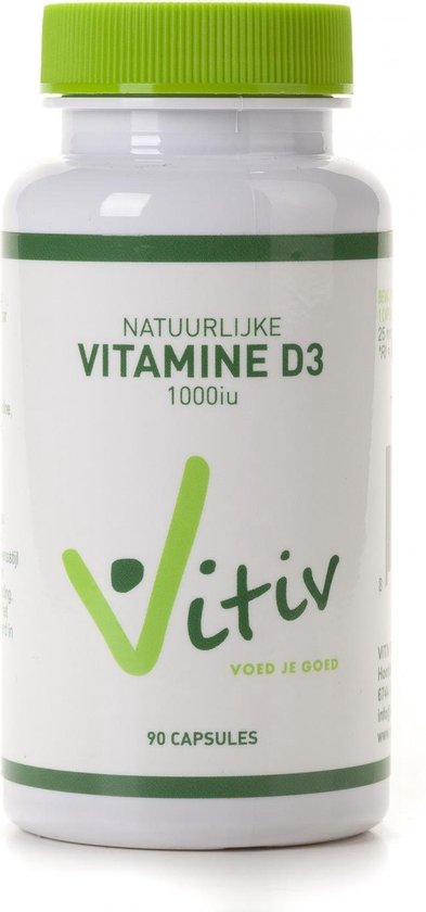 Vitiv Vitamine D3 3000 IU 360 capsules