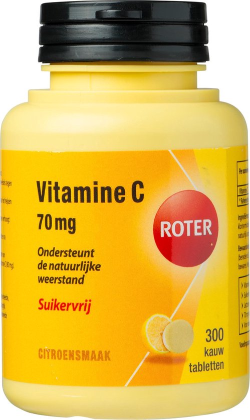 Roter Vitamine C 70 mg suikervrij 300 tabletten