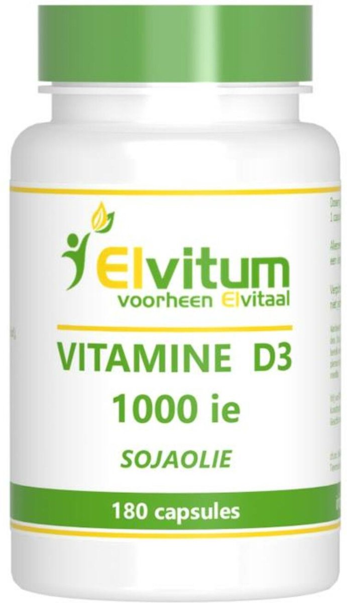 Elvitaal Vitamine D3 1000IE soja 180 capsules
