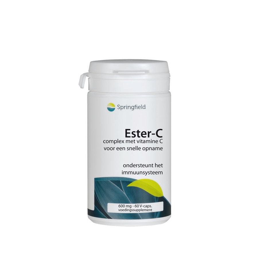 Springfield Ester-C 600 mg met bioflavonoïden 60 vcaps