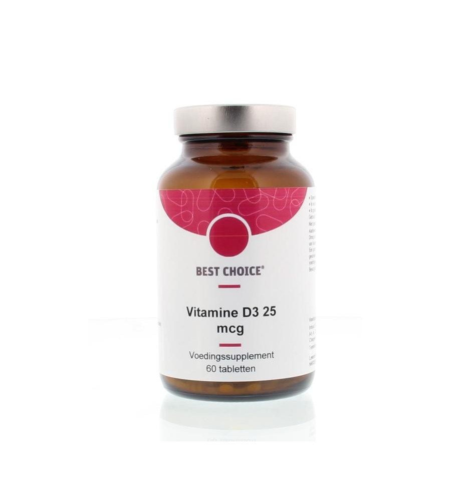 Best Choice Vitamine D3 25 mcg 60 tabletten