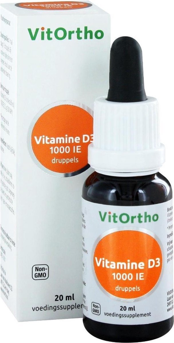 Vitortho Vitamine D3 1000IE druppels 20 ml