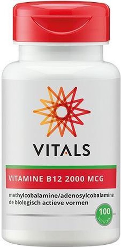 Vitals Vitamine B12 2000 mcg 100 zuigtabletten