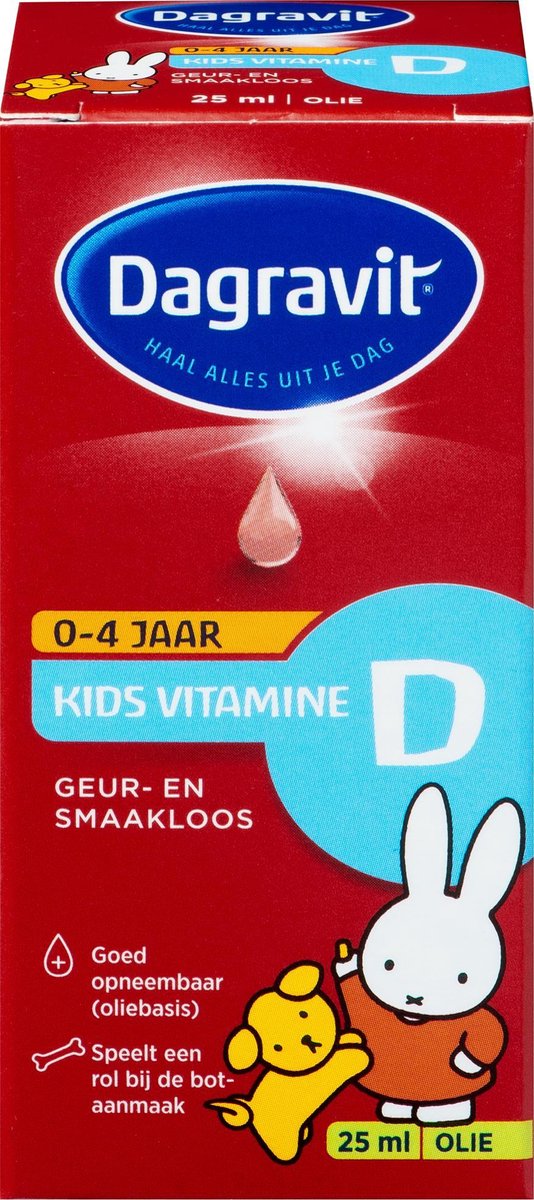 Dagravit Kids vitamine D druppels oliebasis 25 ml
