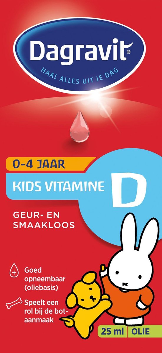 Dagravit Kids vitamine D druppels oliebasis 25 ml