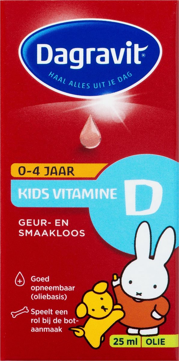 Dagravit Kids vitamine D druppels oliebasis 25 ml