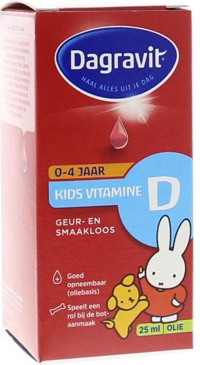 Dagravit Kids vitamine D druppels oliebasis 25 ml
