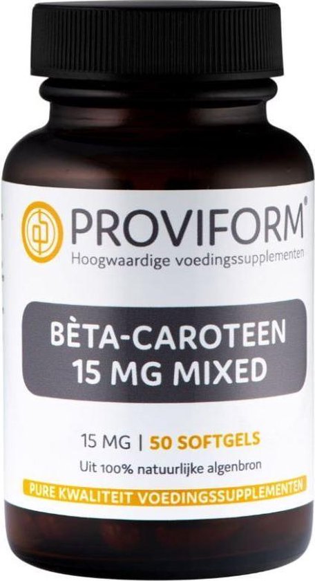 Proviform Betacaroteen 15 mg mixed 50 softgels