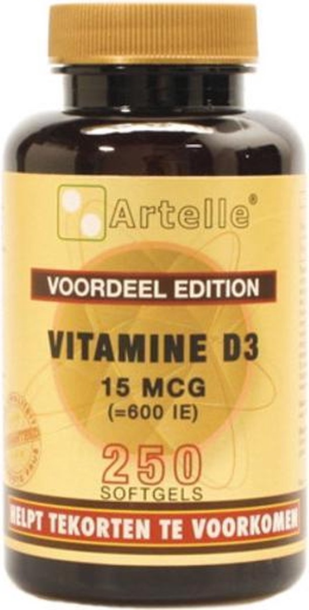 Artelle Vitamine D3 15 mcg 250 capsules