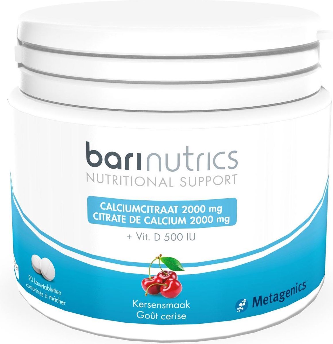 Barinutrics Calciumcitraat kers 90 tabletten