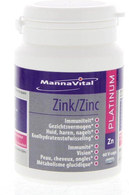 Mannavital Zink platinum 60 vcaps