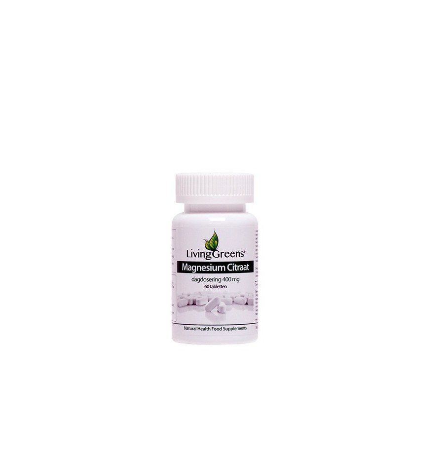 Livinggreens Magnesium citraat 400 mg 60 tabletten