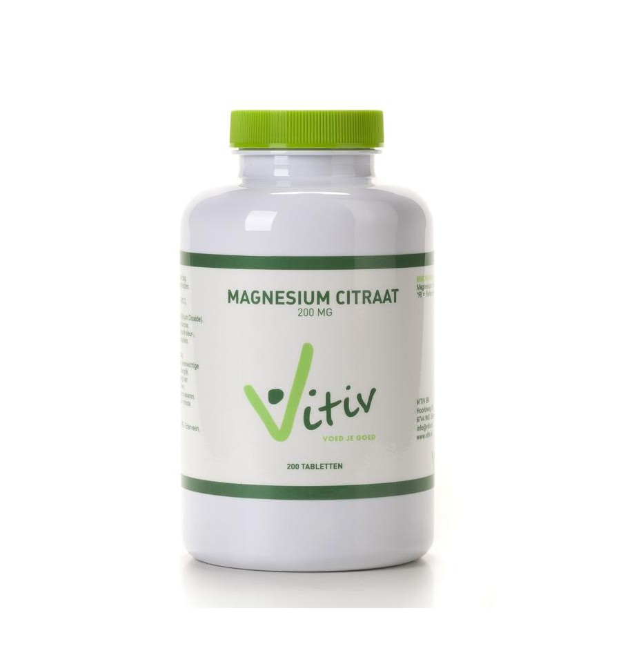 Vitiv Magnesium citraat 200 mg 200 tabletten