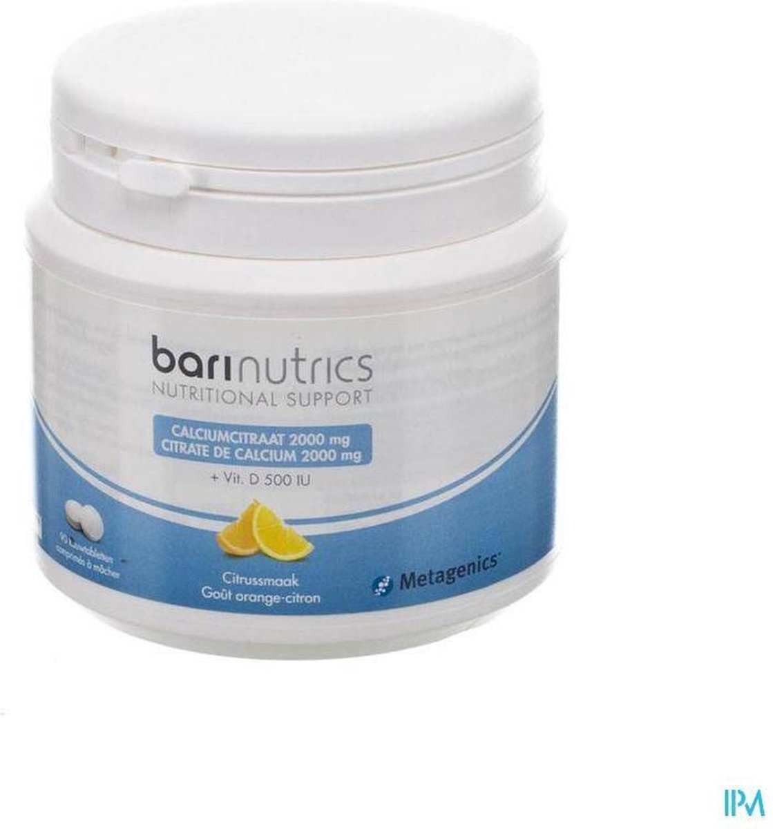 Metagenics Barinutrics Calciumcitraat citrus 90 tabletten