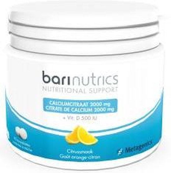 Metagenics Barinutrics Calciumcitraat citrus 90 tabletten