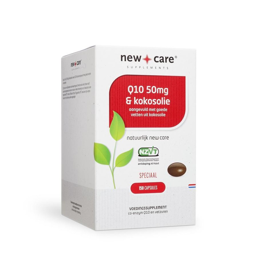 New Care Q10 & kokosolie 150 capsules - Wit