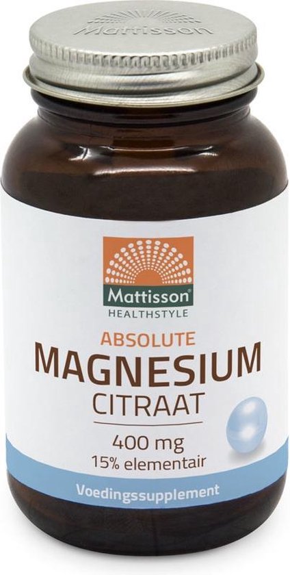 Mattisson Active magnesium citraat 400 mg 60 vcaps