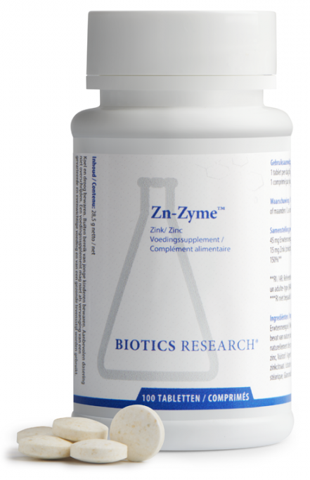 Biotics ZN Zyme 15 mg 100 tabletten