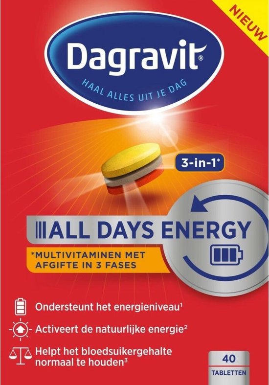 Dagravit All days energy 40 tabletten