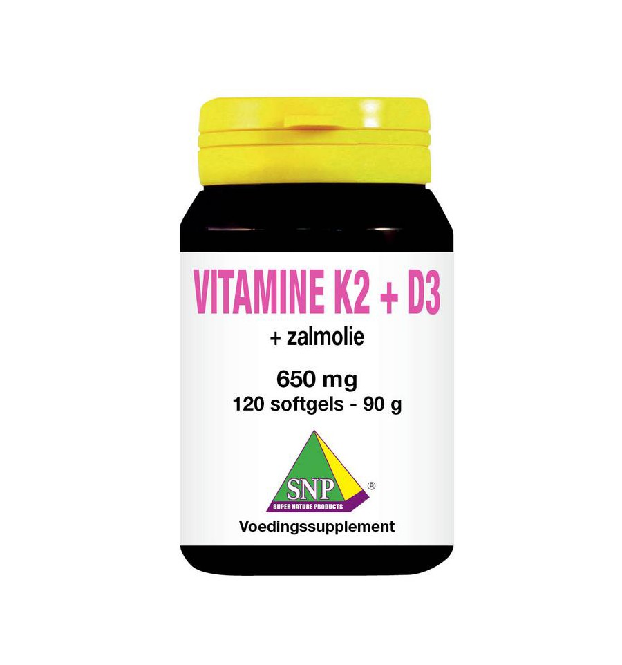 Snp Vit K2 D3 zalmolie 120 capsules