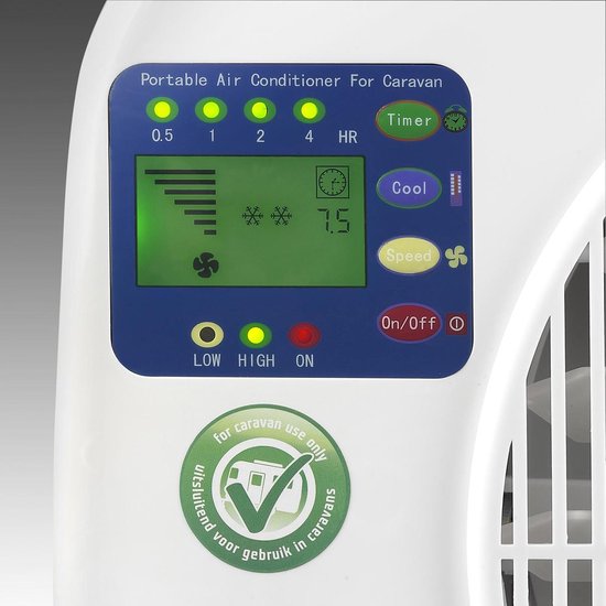 EUROM Split Airco Caravan AC2401 - Zwart