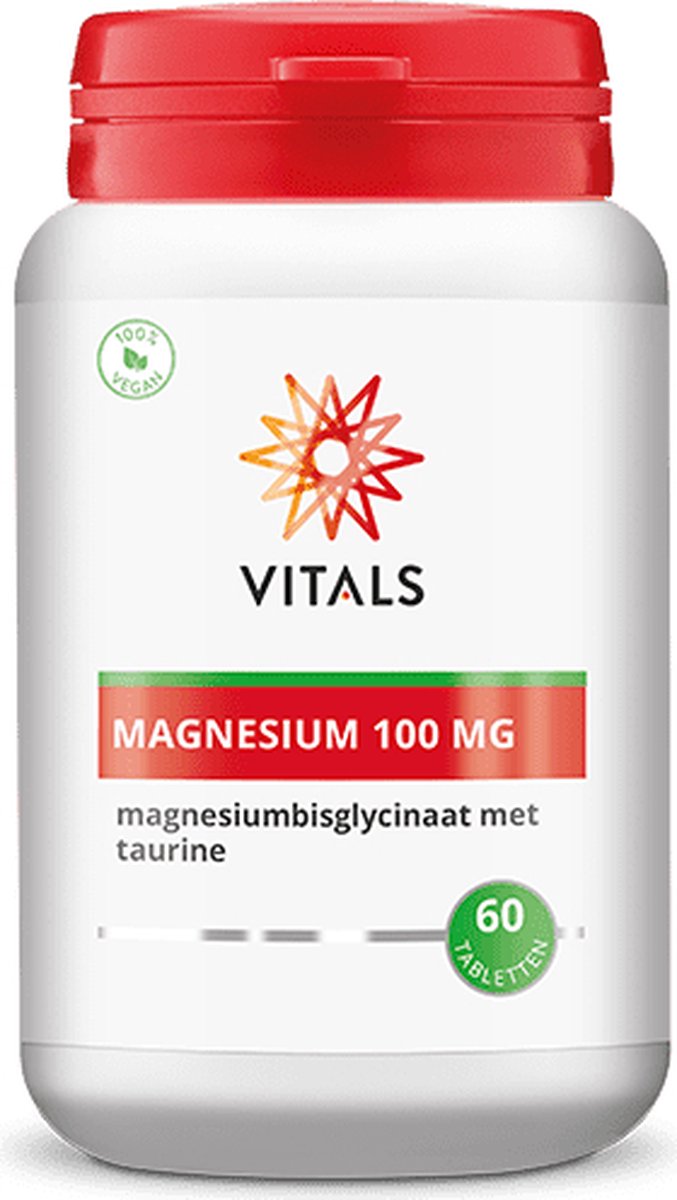 Vitals Magnesiumbisglycinaat 100 mg 60 tabletten