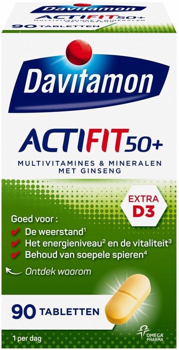 Davitamon Actifit 50+ 90 tabletten