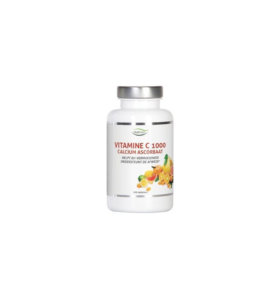 Nutrivian Vitamine C1000 mg calcium ascorbaat 100 tabletten