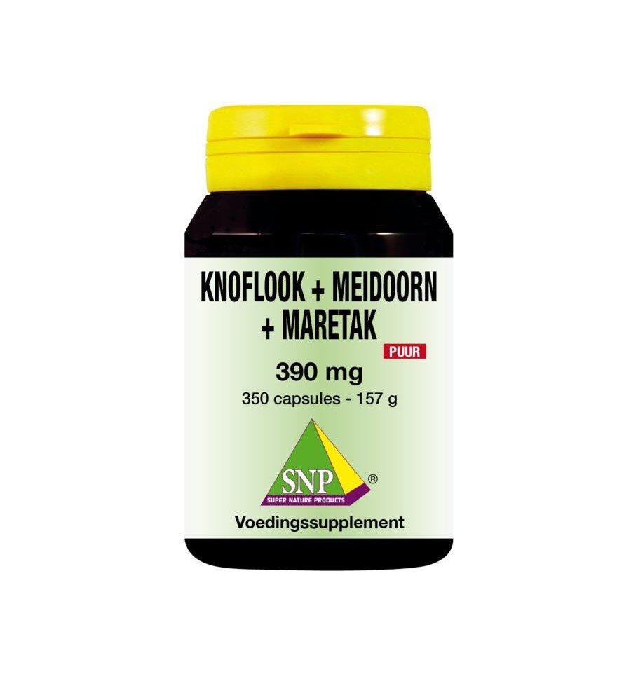 Snp Knoflook meidoorn maretak puur 350 capsules