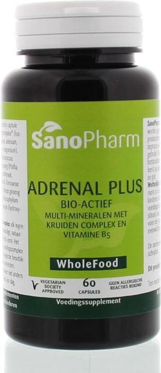 Sanopharm Adrenal plus wholefood 60 capsules