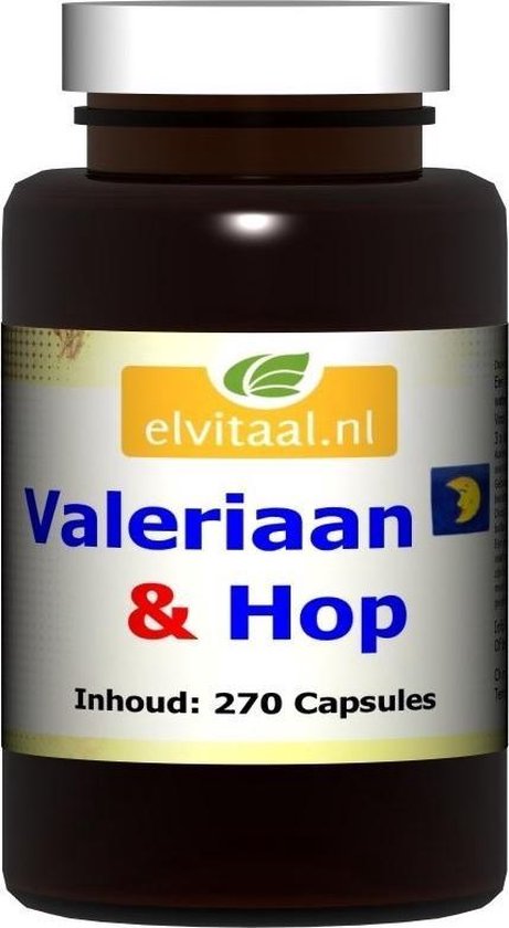 Elvitaal Valeriaan en hop 270 capsules