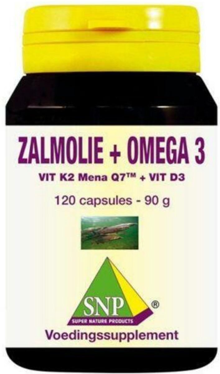 Snp Zalmolie & vit. K2 mena Q7 & vit. D3 & vit. E 120 capsules