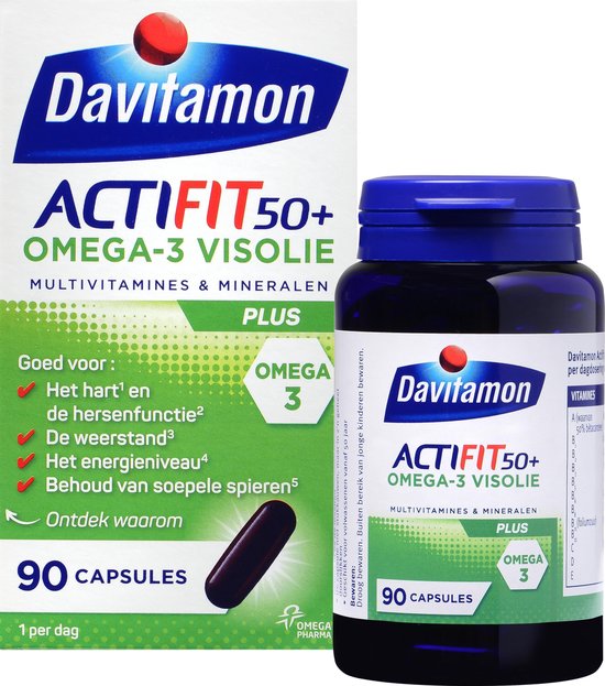 Davitamon Actifit 50+ omega 3 90 capsules