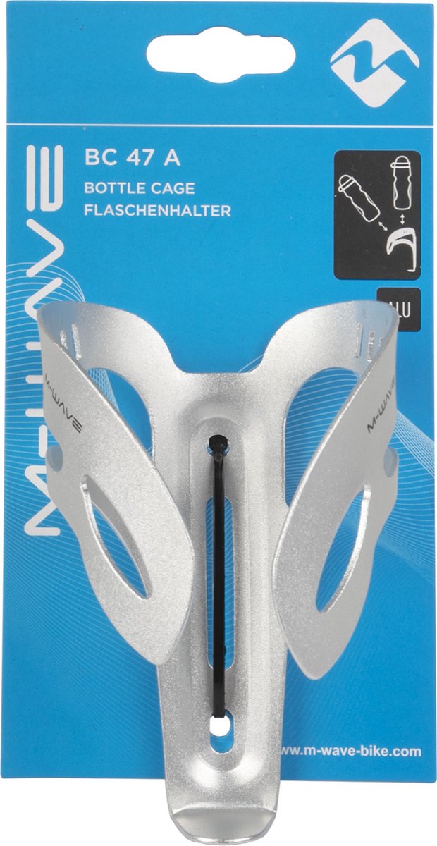 M-wave M Wave Aluminium Bidon Houder BC 47 A - Wit