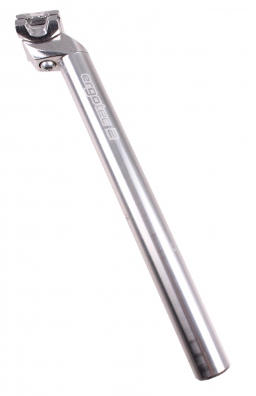 Ergotec Zadelpen vast Patent 30,6 x 350 mm aluminium zilver - Silver