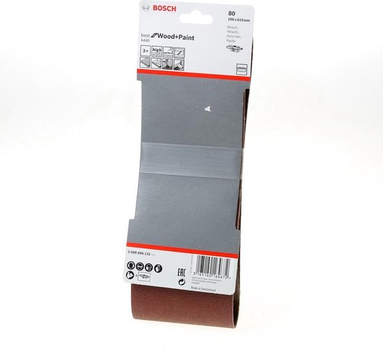 Bosch Schuurband 100x610 mm K80 (3x)