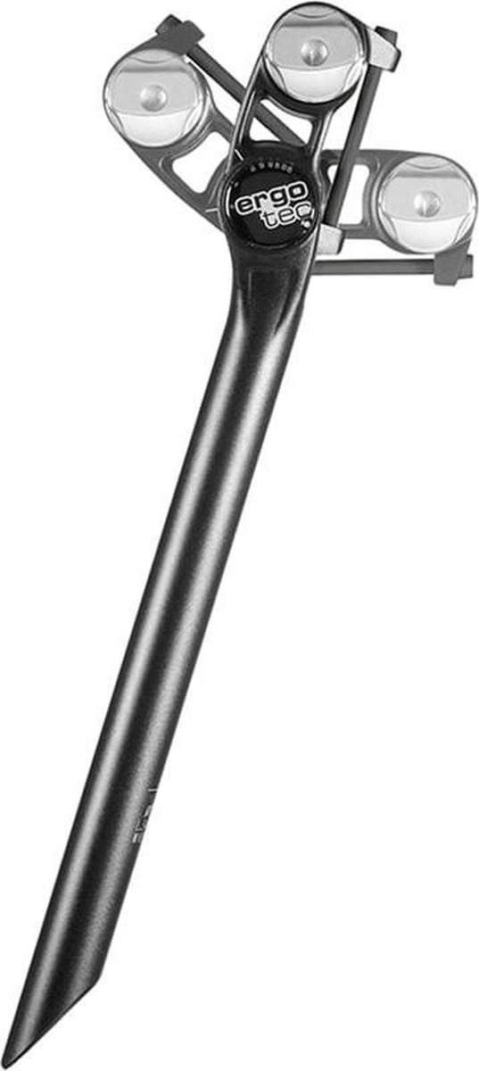 Ergotec zadelpen Seatpost Futura 27,2 x 400 mm aluminium - Zwart