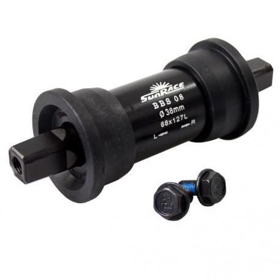 SunRace Trapas BBS08 JIS 127 / 38 mm - Zwart