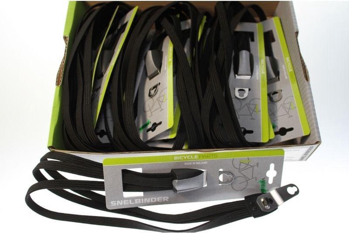 Widek snelbinders Blister 28 inch 60 cm elastaan - Zwart