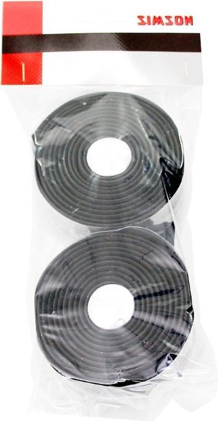 Simson stuurlint Gel 200 cm 2 stuks - Zwart