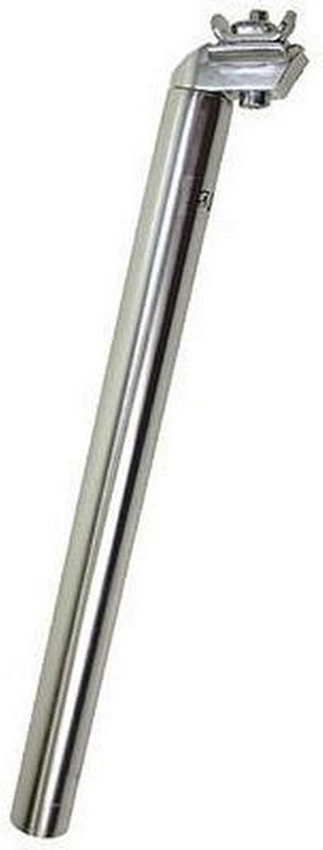 TOM zadelpen vast 27,2 x 350 mm aluminium zilver - Silver