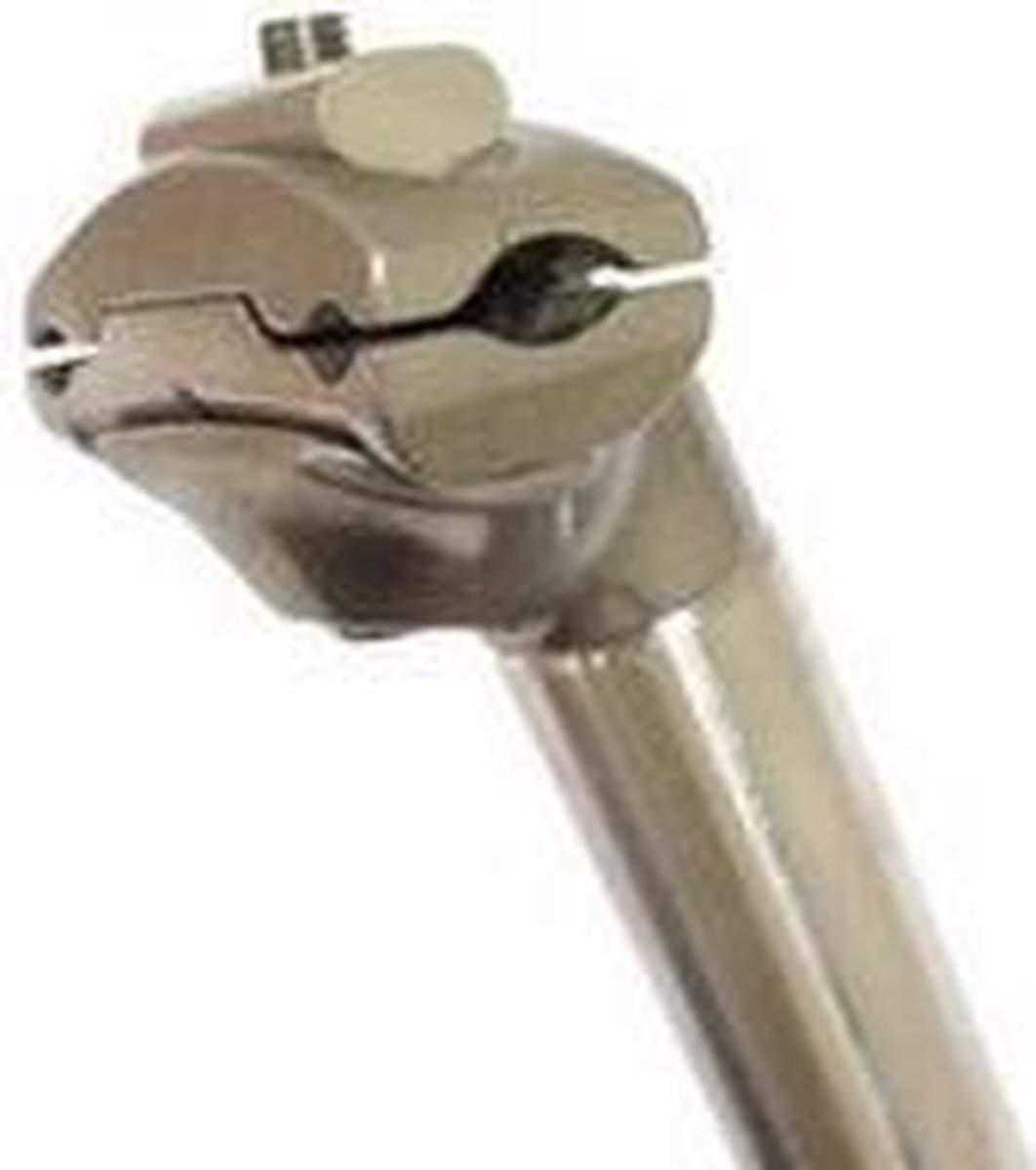 TOM zadelpen vast 27,2 x 350 mm aluminium zilver - Silver