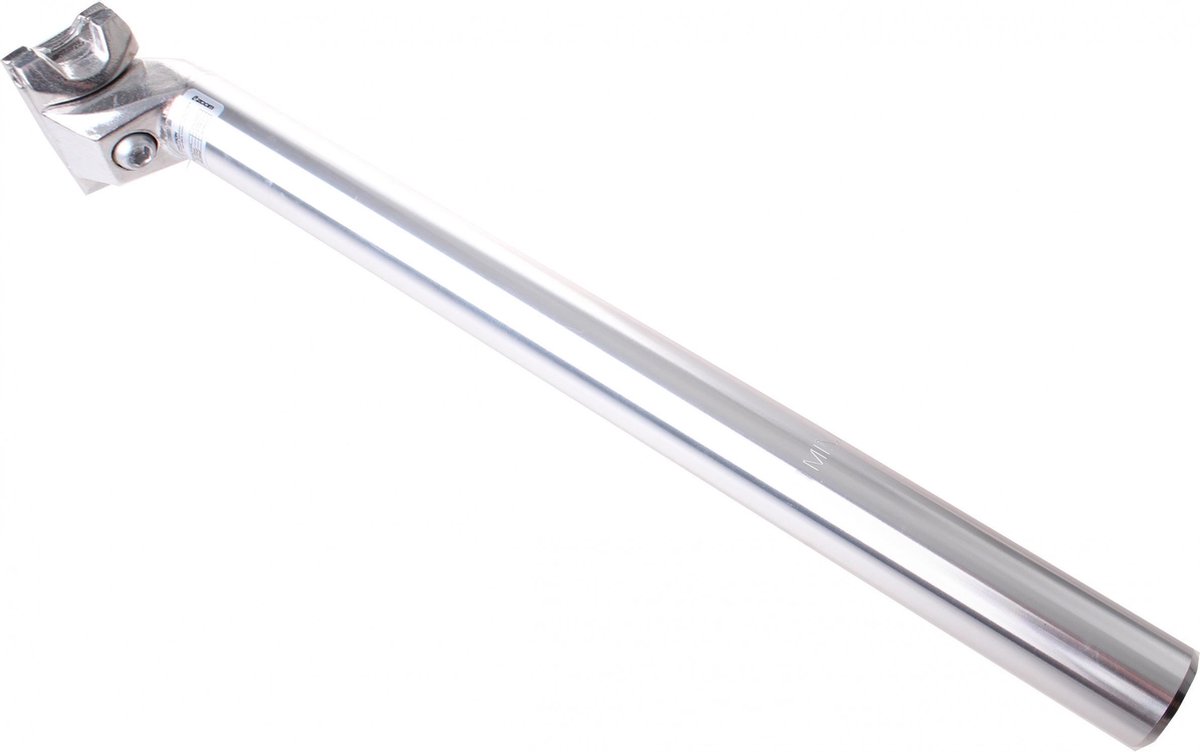 TOM zadelpen vast 27,2 x 350 mm aluminium zilver - Silver