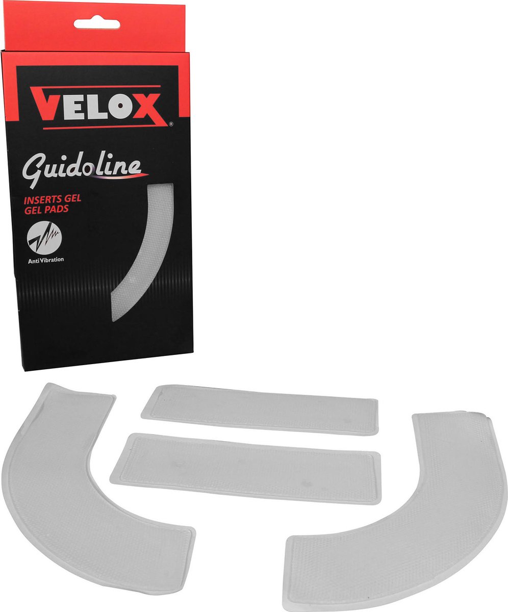 Velox gelstrips voor racestuur transparant 4 stuks