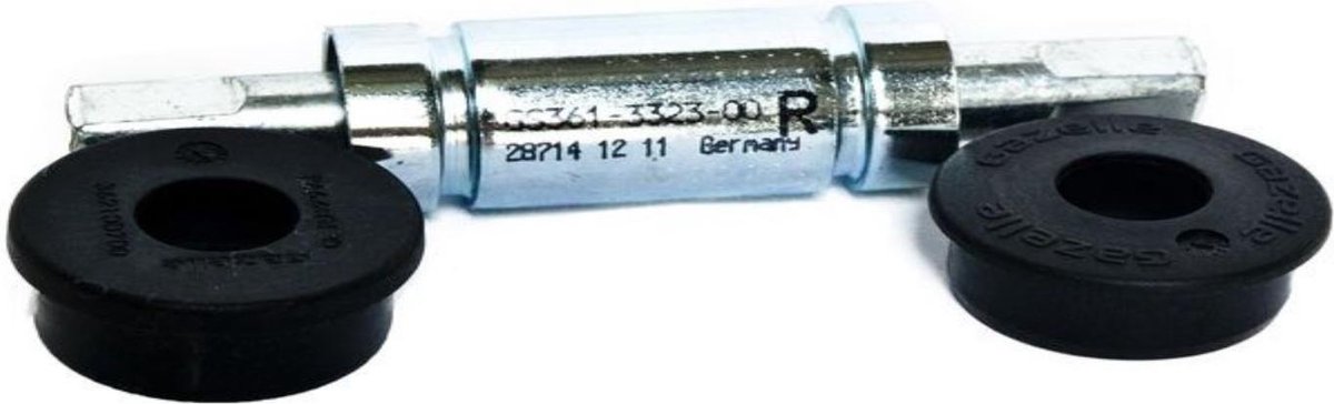 Gazelle trapas 128 x 38 mm press fit JIS zilver - Silver