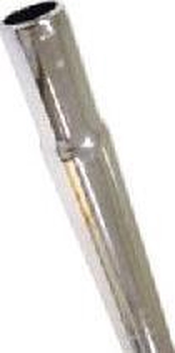 TOM zadelpen vast kaars 25,8 x 350 mm aluminium zilver - Silver