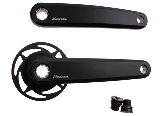 Miranda Crankset Delta voor Bosch 2 e bike 170 mm - Zwart