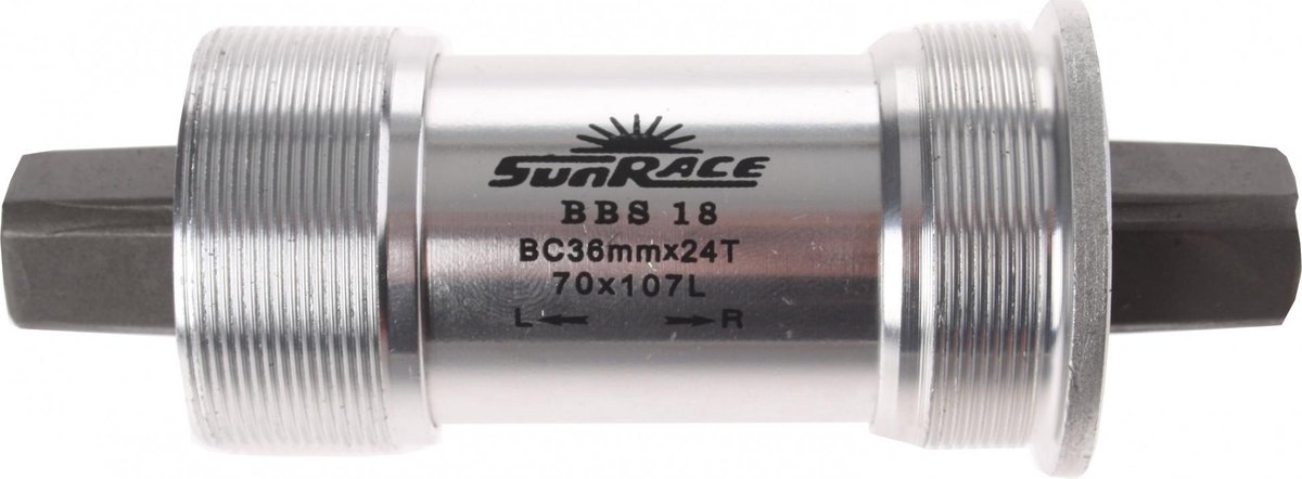 SunRace trapas Italiaans 107 x 36 mm zilver - Silver