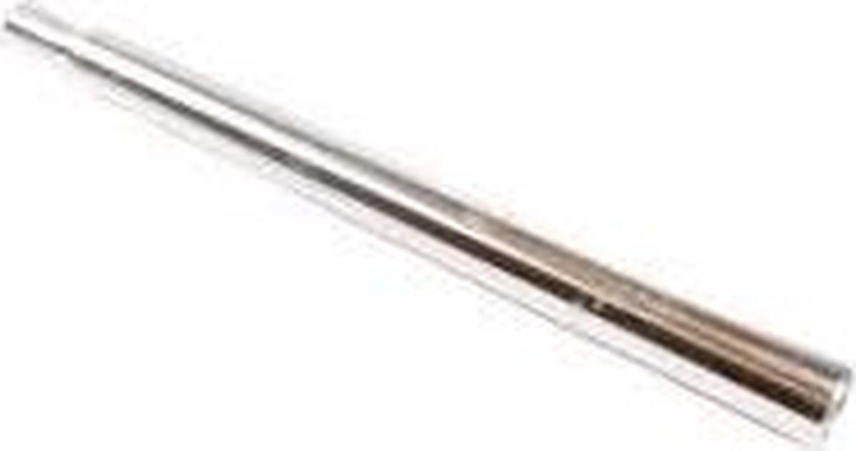 TOM zadelpen vast kaars 26 x 350 mm aluminium zilver - Silver